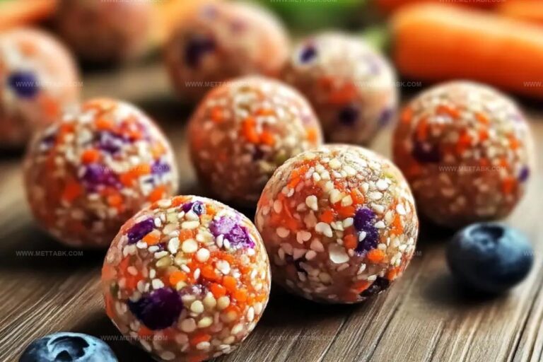 Blueberry, Strawberry, And Carrot Balls For Dogs Recipe