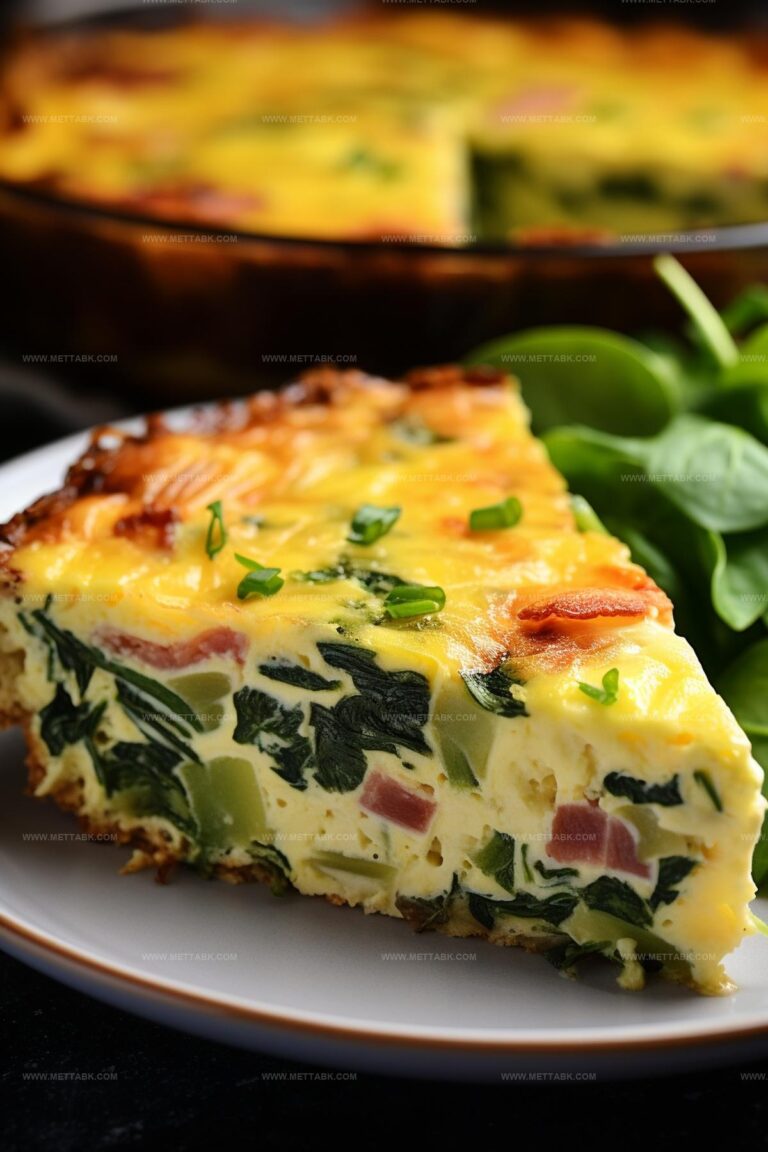 Crustless Spinach Quiche Recipe