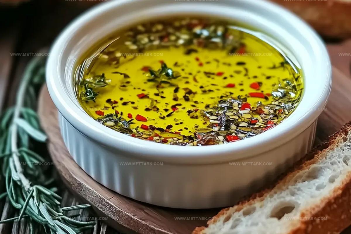 Olive Oil Dip With Warm Bread Recipe