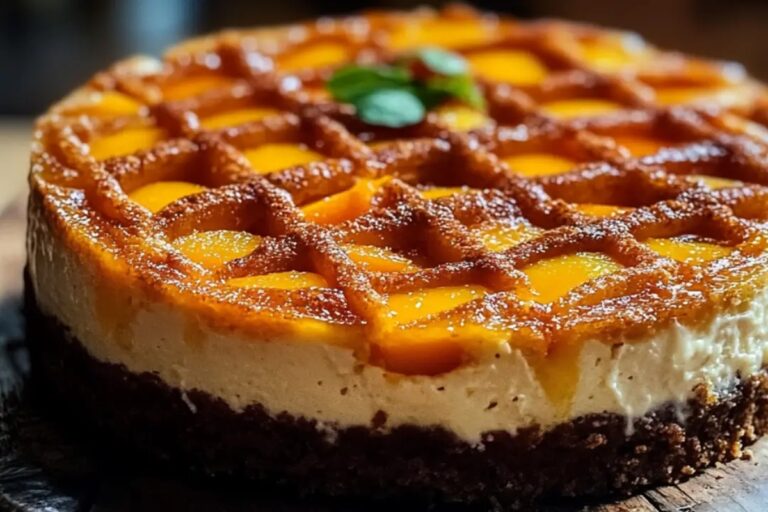 Southern Peach Cobbler Cheesecake Recipe