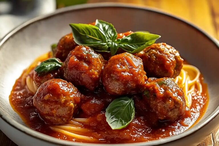 Italian-Style Meatballs In Tomato Sauce Recipe