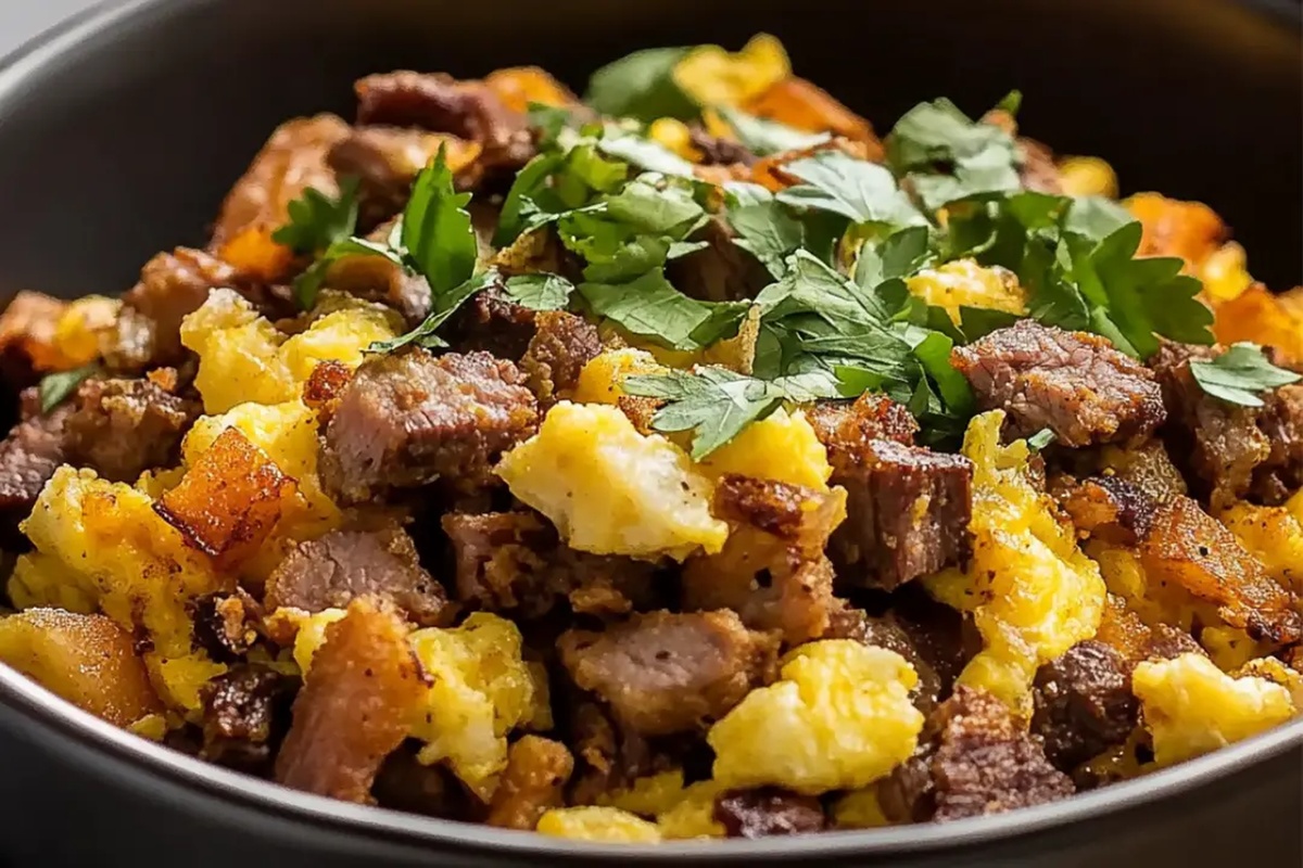 Copycat Dunkin Hash Brown Brisket Scramble Bowl Recipe