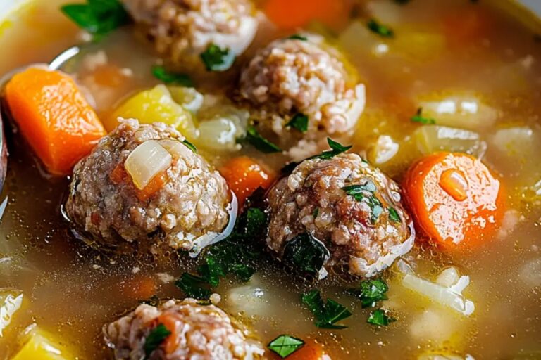 Easy Meatballs And Vegetables Soup Recipe