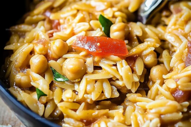 One Pot Chickpea Orzo Recipe