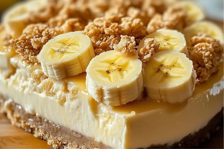 Ultimate Banana Pudding Crunchy Cheesecake Recipe