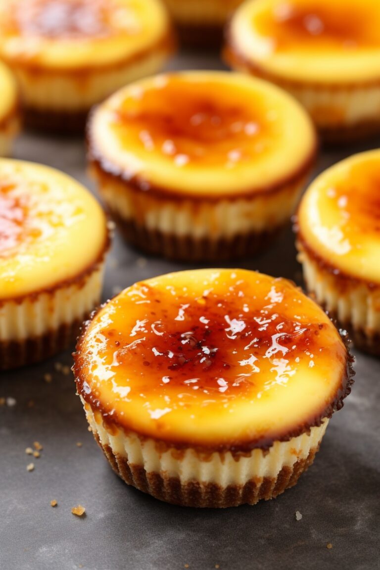 Creme Brulee Cheesecake Cupcakes Recipe