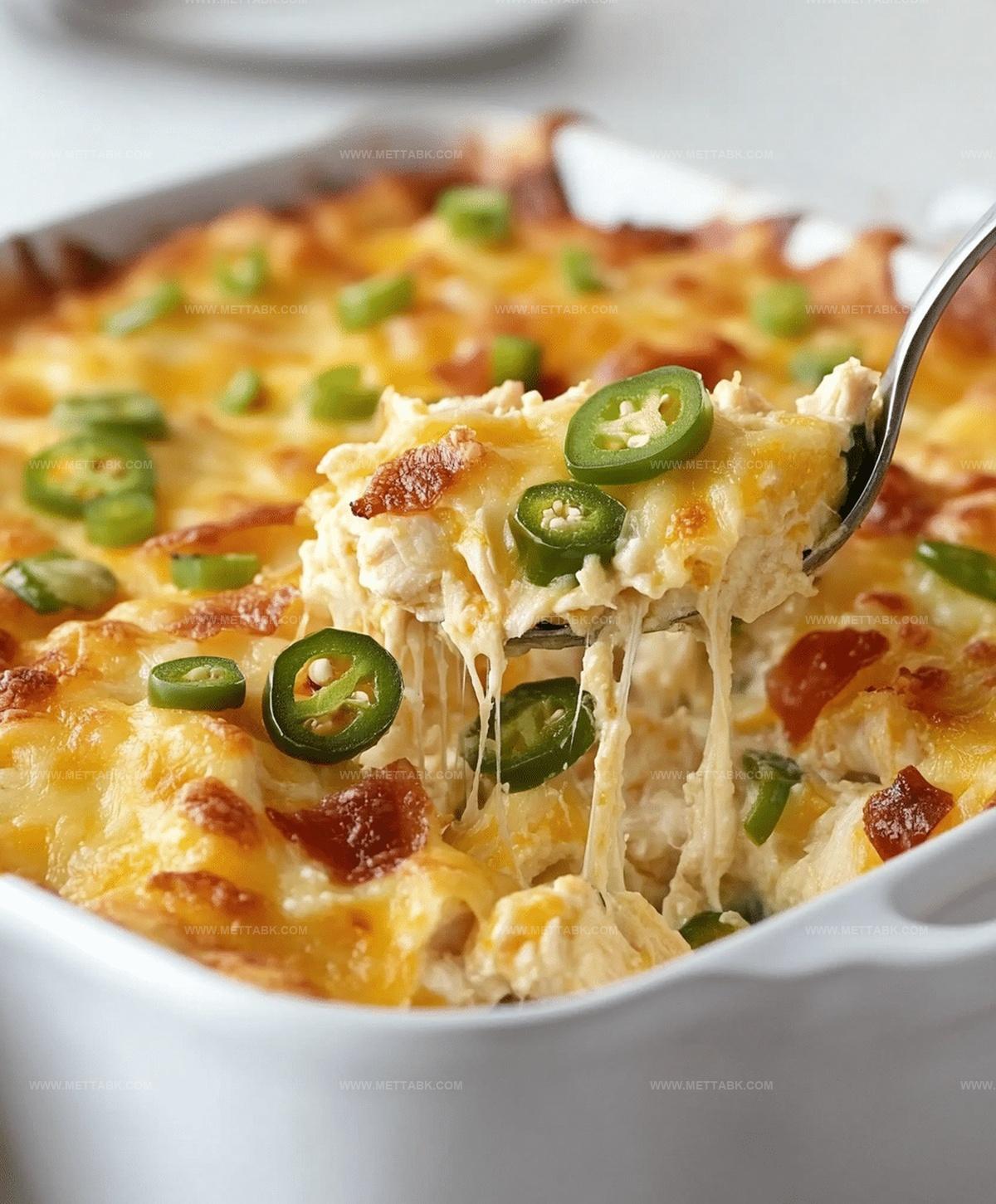 Spicy Jalapeno Popper Chicken Casserole Recipe