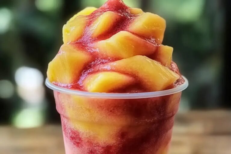 Pineapple Strawberry Swirled Slushies Recipe