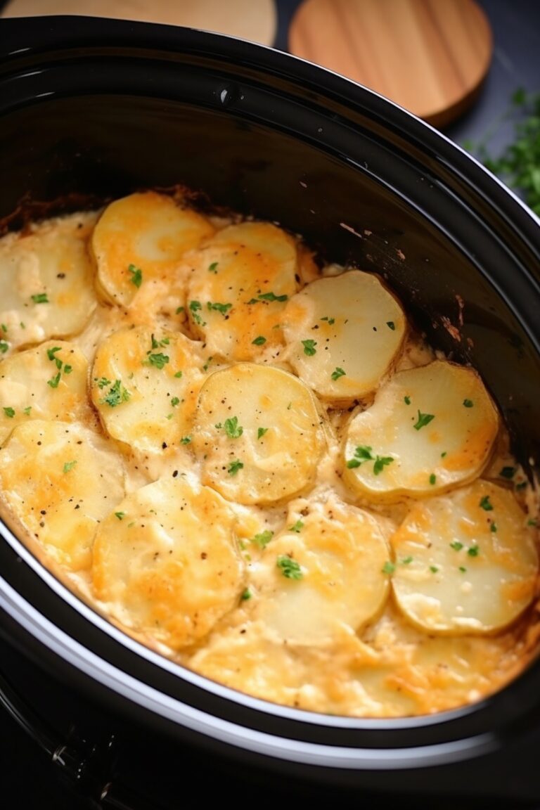 Slow Cooker Scalloped Potatoes Recipe