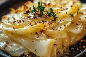 Garlic-Parmesan Melting Cabbage Recipe