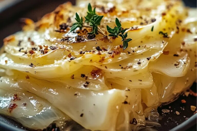 Garlic-Parmesan Melting Cabbage Recipe