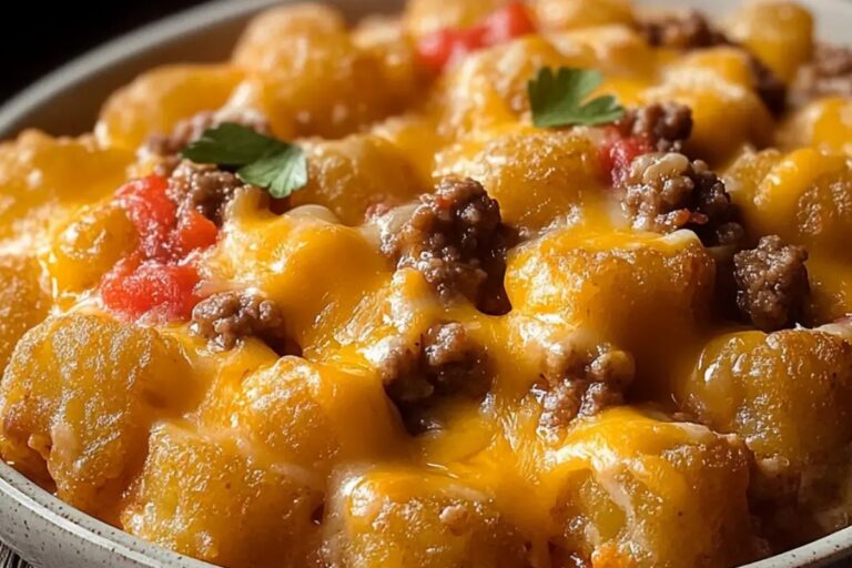 The Cheesy Tater Tot Casserole With Ground Beef & Rotel That Youll Love Recipe