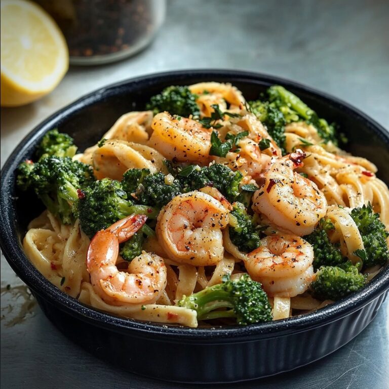 Lemon Pepper Shrimp And Broccoli Pasta Recipe