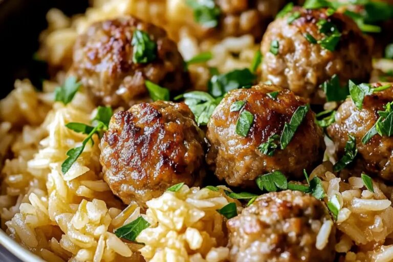 Meatballs And Rice Recipe