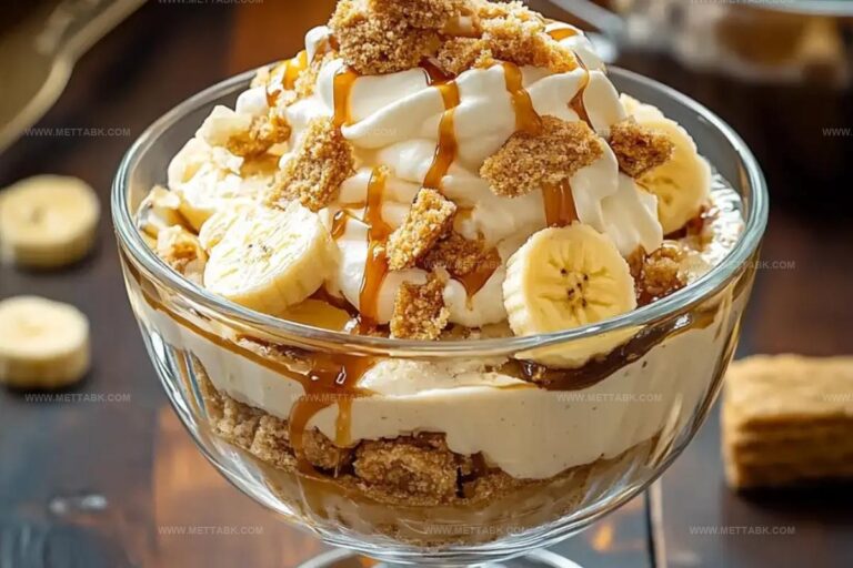 Biscoff Banana Pudding With Caramel Recipe