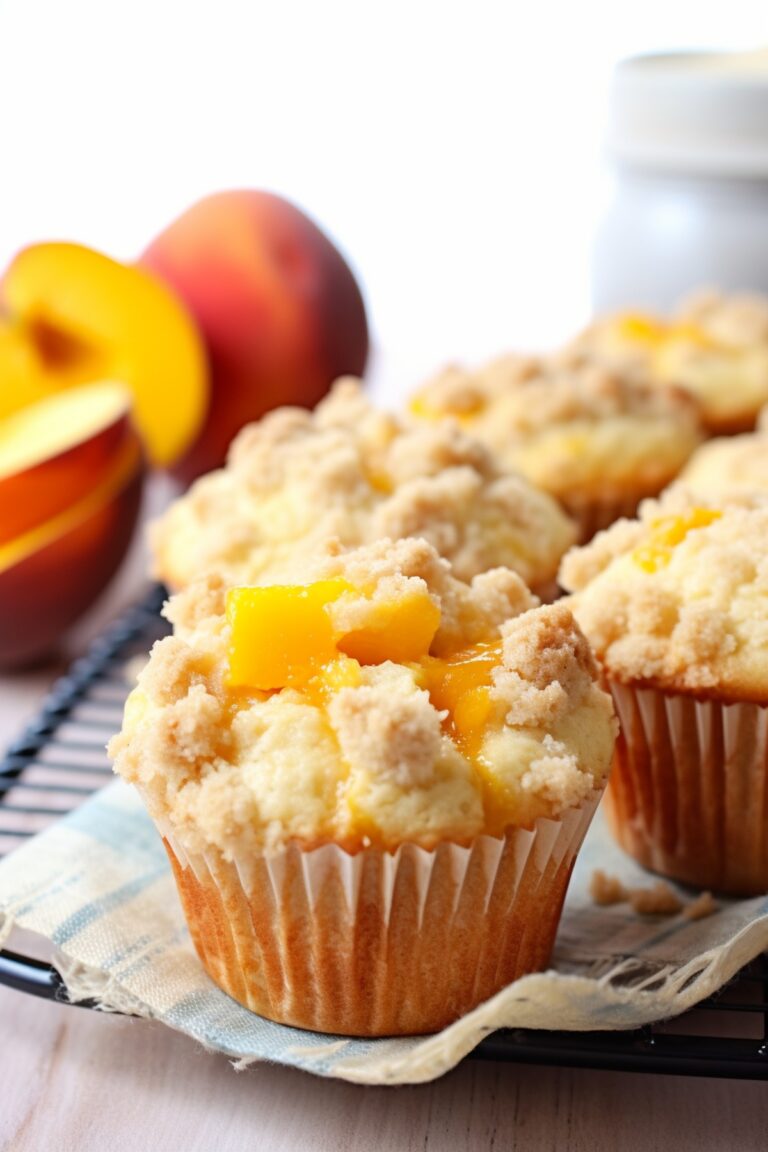 Peach Cobbler Muffins Recipe