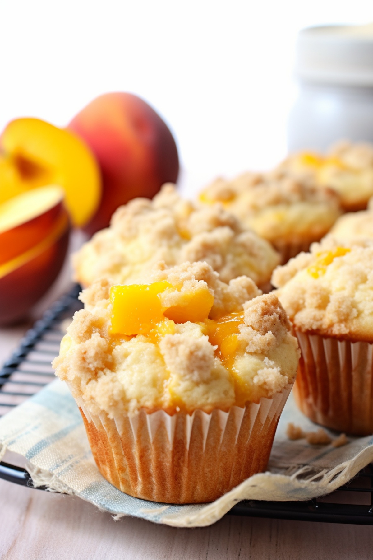 Peach Cobbler Muffins Recipe