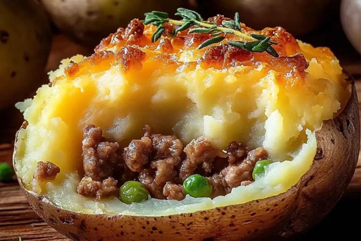 Shepherds Pie Baked Potatoes Recipe