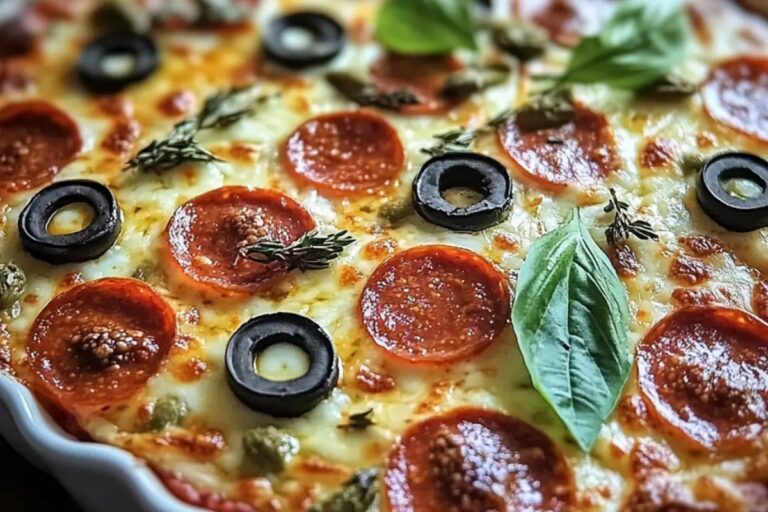 Crustless Pizza Bake Recipe