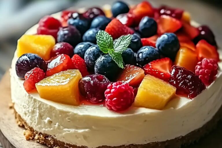 Fruit Salad Cheesecake Recipe