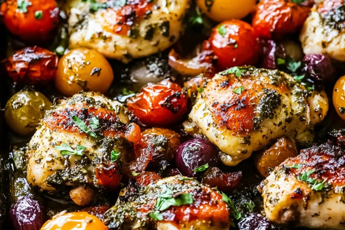 Greek Sheet Pan Chicken Recipe