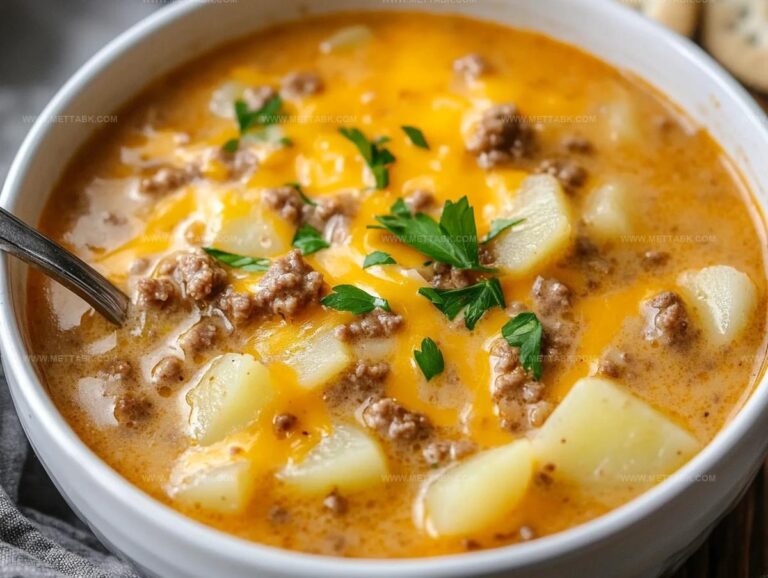Crock Pot Hamburger Potato Soup Recipe