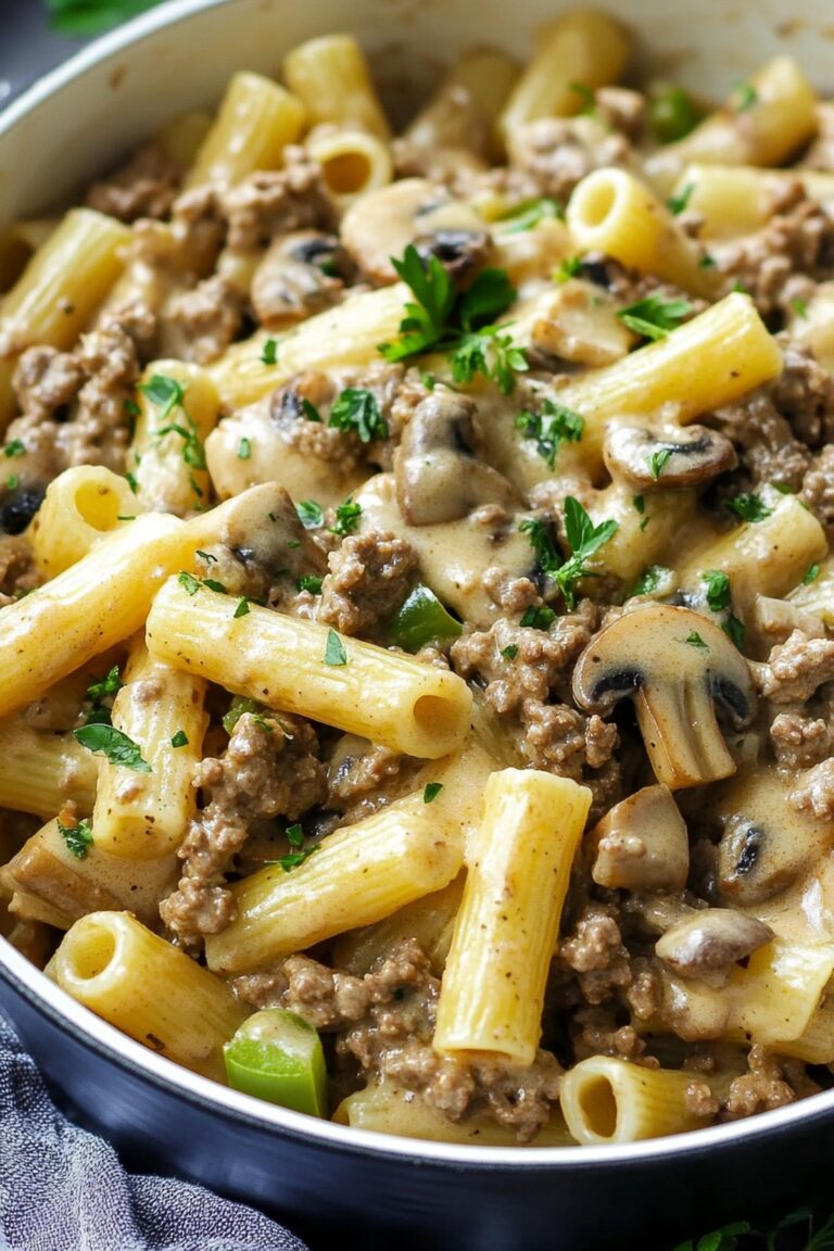 Philly Cheesesteak Pasta Recipe