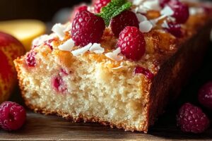 Easy Pear, Raspberry & Coconut Bread Recipe