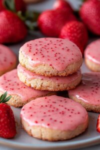 Strawberry Shortbread Cookies Recipe