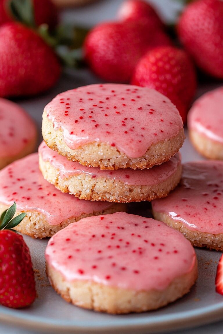 Strawberry Shortbread Cookies Recipe