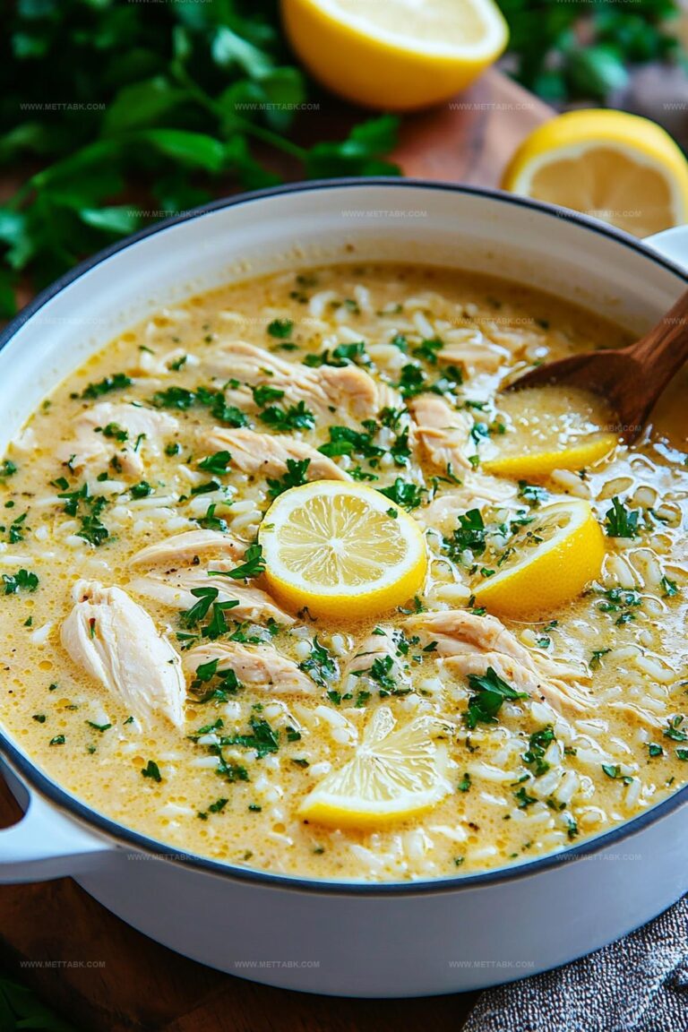 Greek Lemon Chicken Soup (Avgolemono) Recipe