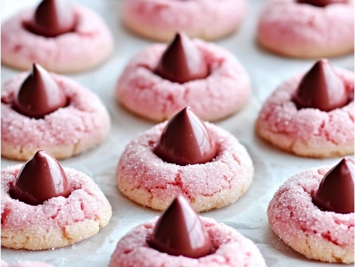 Strawberry Kiss Cookies Recipe