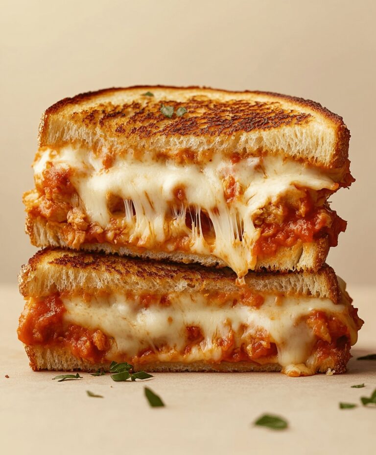 Lazy Chicken Parmesan Grilled Cheese Recipe