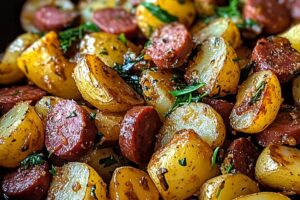 One-Skillet Kielbasa And Potatoes Recipe