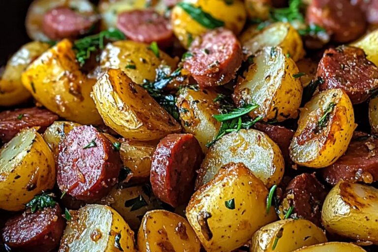 One-Skillet Kielbasa And Potatoes Recipe