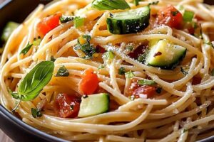 Cold Spaghetti Pasta Salad Recipe
