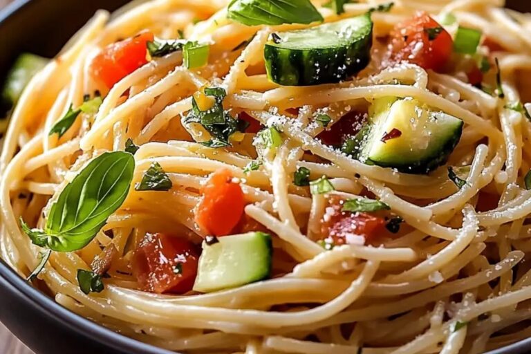 Cold Spaghetti Pasta Salad Recipe