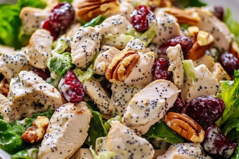 Cranberry Pecan Chicken Salad With Poppy Seed Dressing Recipe
