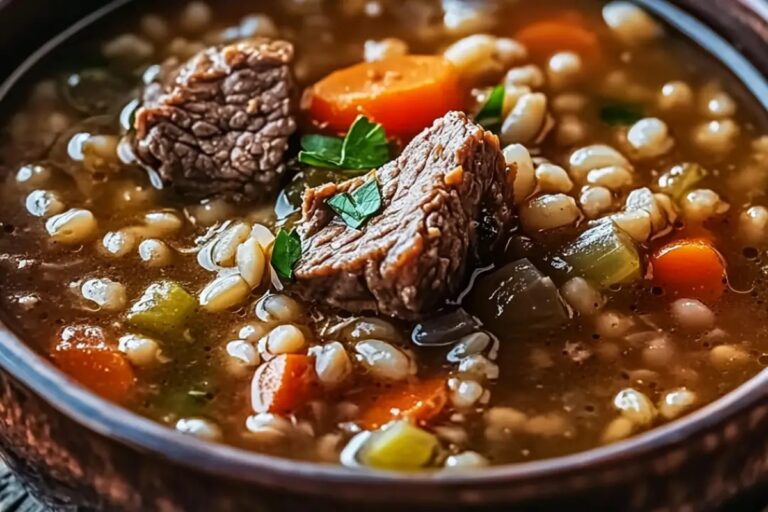 The Heartwarming Bowl Of Beef Barley Soup Recipe