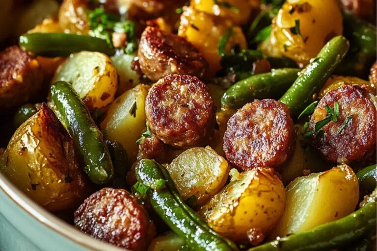 The Ultimate Sausage, Green Bean, And Potato Casserole Recipe