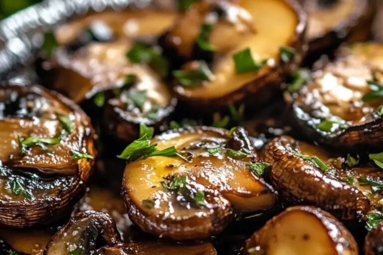 Garlic Butter Grilled Mushrooms Recipe