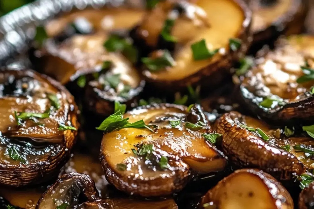 Garlic Butter Grilled Mushrooms Recipe