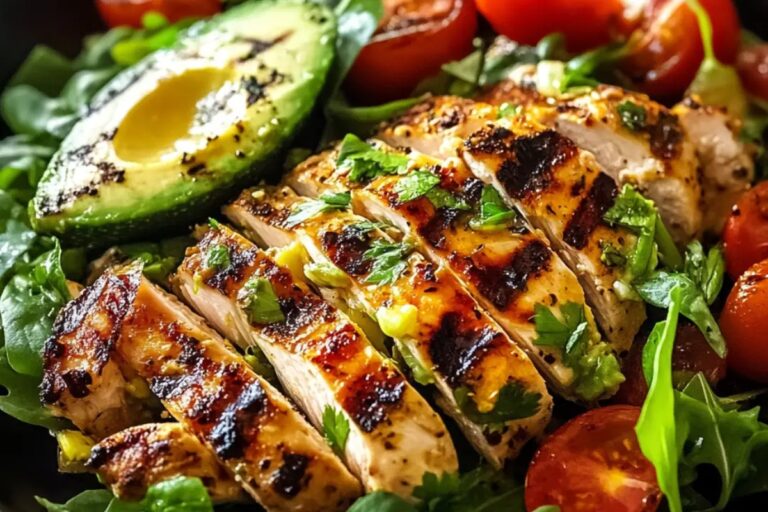 Grilled Chicken Avocado Salad Recipe