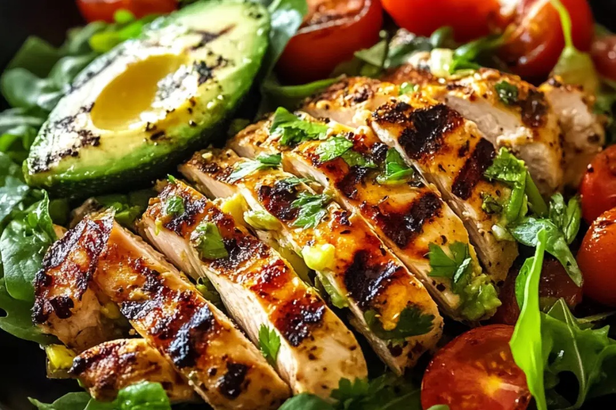 Grilled Chicken Avocado Salad Recipe