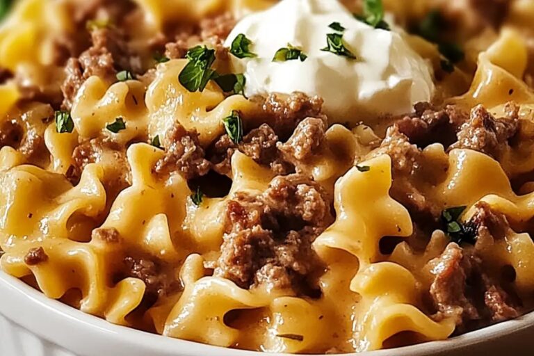 Sour Cream Beef Noodle Casserole Recipe