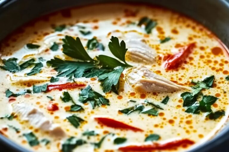 Crockpot Thai Coconut Chicken Soup Recipe