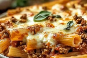 Baked Ziti With Ground Beef And Ricotta Recipe