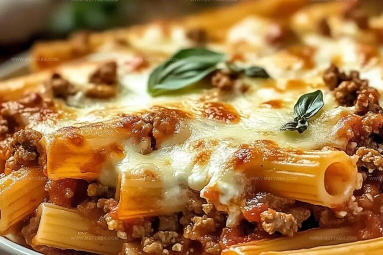 Baked Ziti With Ground Beef And Ricotta Recipe