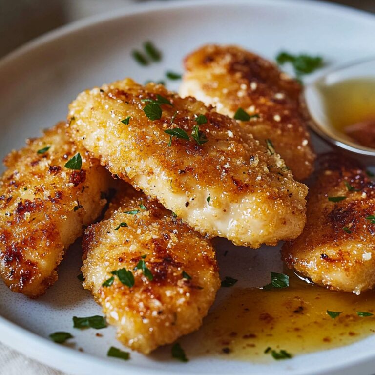 Crispy Garlic Parmesan Chicken Tenders Recipe
