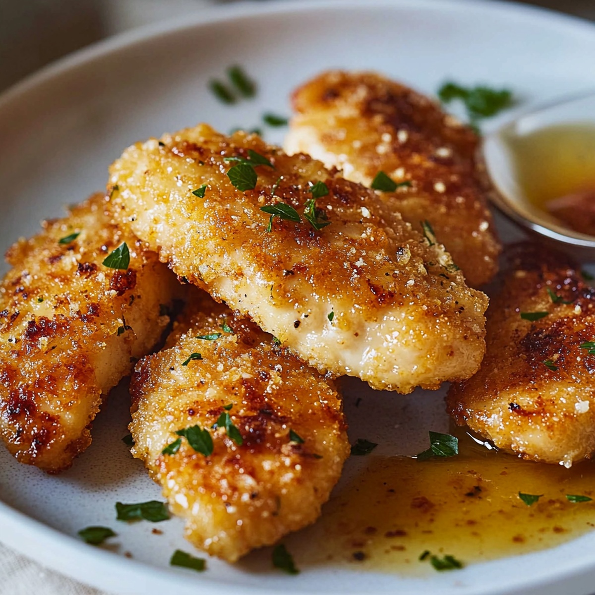 Crispy Garlic Parmesan Chicken Tenders Recipe
